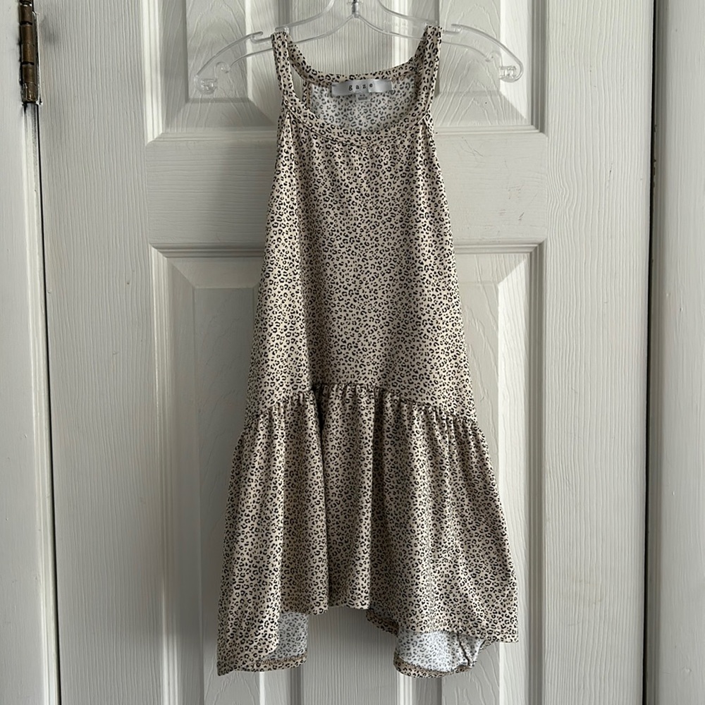 GAZE GIRLS TANK TOP CHEETAH PRINT SIZE XS